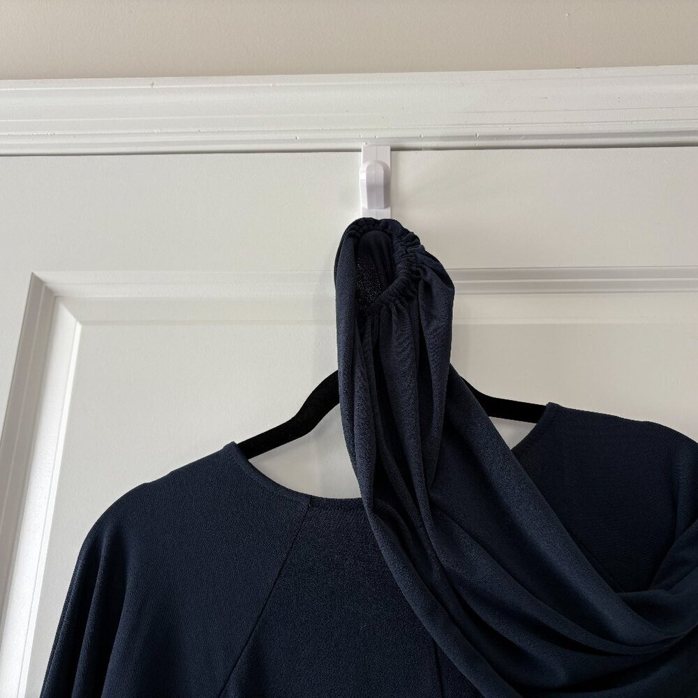 Banana Republic Navy Blue Long Sleeve Popover Blouse Size: Small - Picture 6 of 9